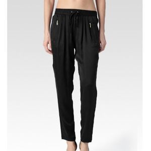 Paige Shani Silky Pull on Drawstring Joggers Pants Lightweight Pockets Size S